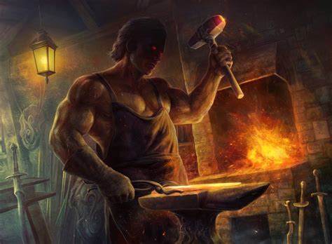 The Magical Blacksmith's Workshop: A Glimpse into their Creative Space